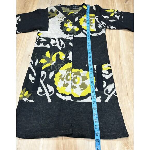 Pringle 1815 Scotland Long Cardigan Sweater Dress Snap Front Vintage sz S / US 4 - Picture 15 of 16